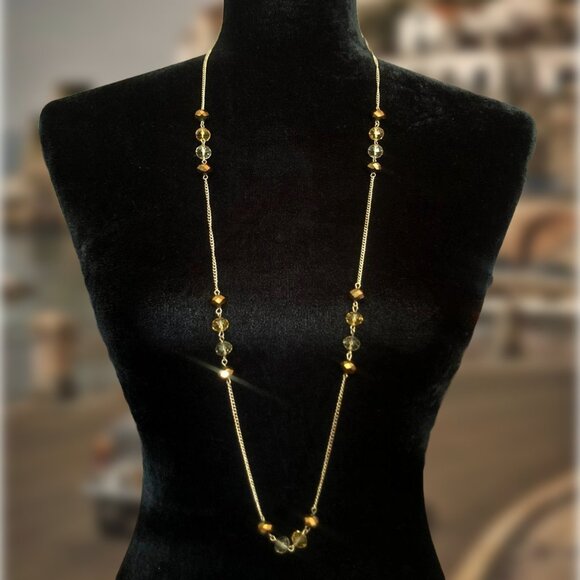 90s Longline Beaded Necklace - Picture 1 of 5